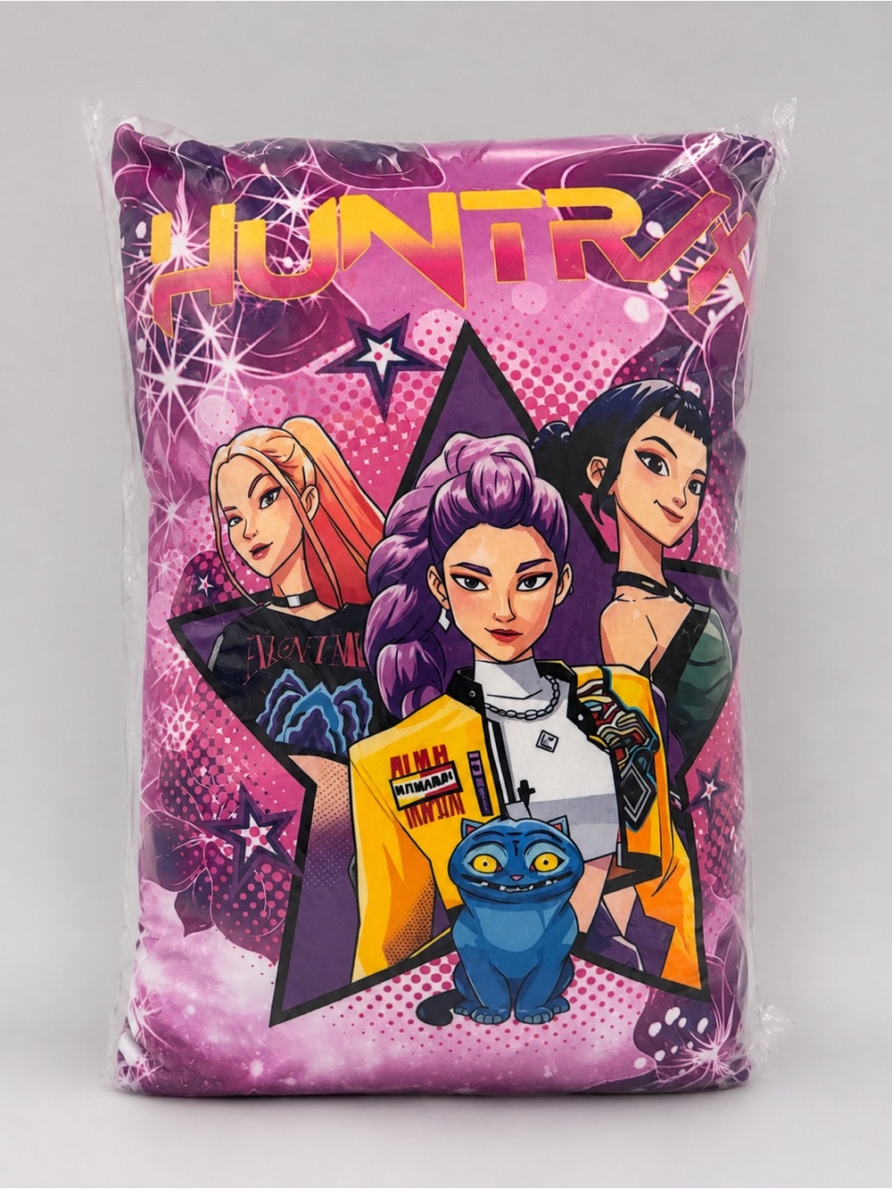 KPOP Demon Hunters Huntrix Mari Rumi Zoey & Derpy Character Pillow